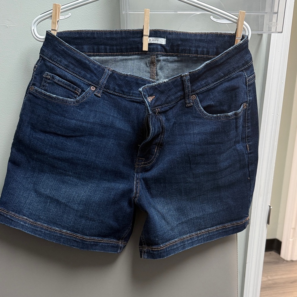 Maurices Dark Blue Jean Shorts